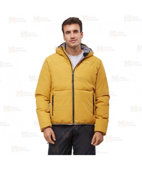 Cazadora combinada GÏLLDUM con capucha Roc-Neige color oro