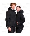 Cazadora combinada GÏLLDUM con capucha Roc-Neige color negro