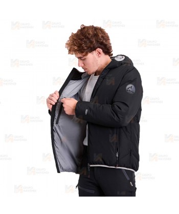 Cazadora combinada GÏLLDUM con capucha Roc-Neige color negro