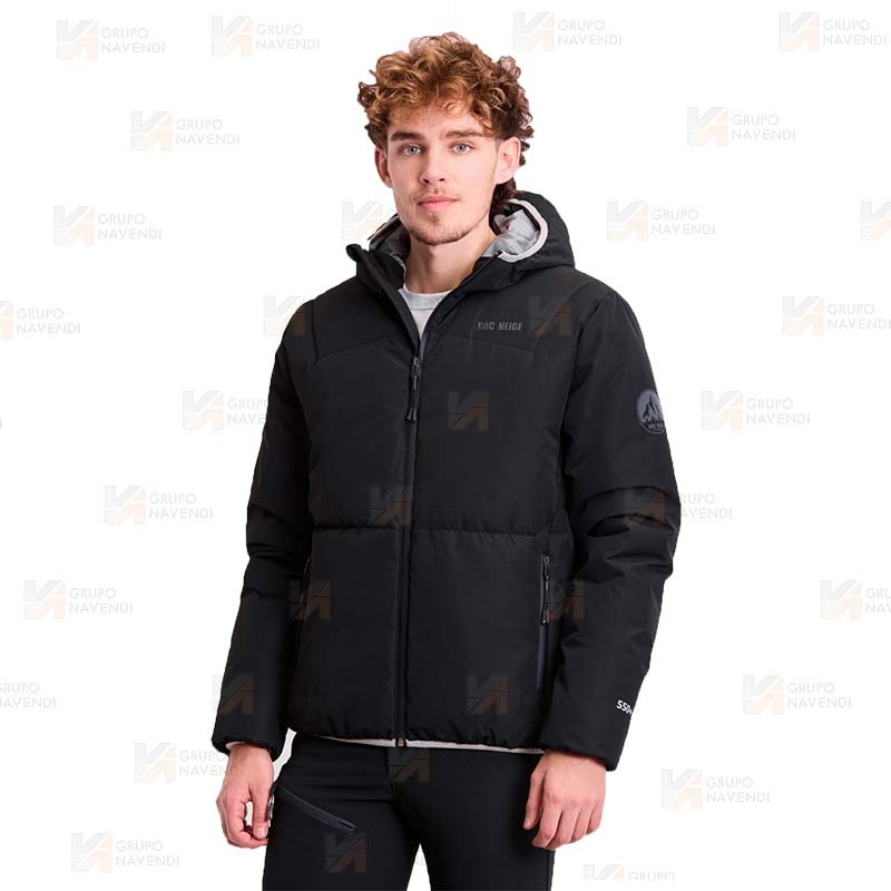 Cazadora combinada GÏLLDUM con capucha Roc-Neige color negro