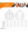 Cazadora softshell deportiva bicolor para mujer color negro y azul
