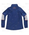 Cazadora softshell deportiva bicolor para mujer color azulina y gris