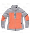Cazadora softshell deportiva bicolor para mujer
