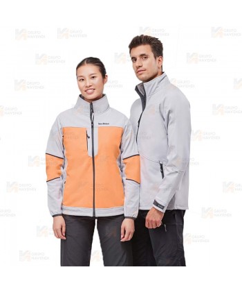 Cazadora softshell deportiva bicolor para mujer