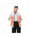 Cazadora softshell deportiva bicolor para mujer