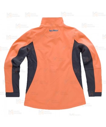Cazadora softshell deportiva bicolor para mujer