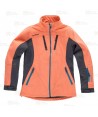 Cazadora softshell deportiva bicolor para mujer