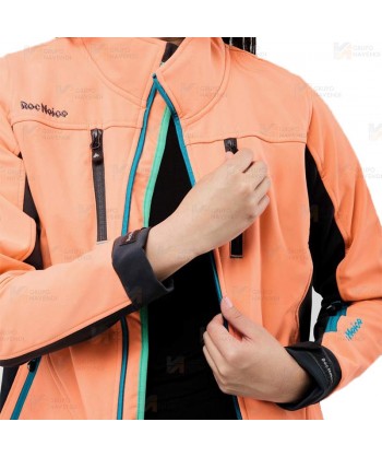 Cazadora softshell deportiva bicolor para mujer