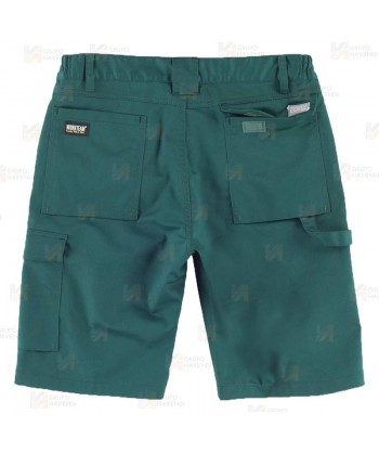 Bermuda multibolsillos con tejido bielástico   color verde