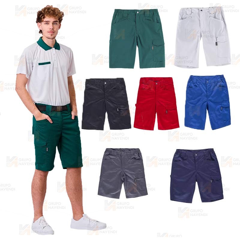 Bermuda multibolsillos con tejido bielástico