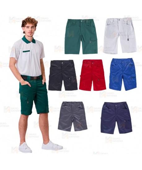 Bermuda multibolsillos con tejido bielástico