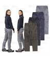 Pantalón laboral multibolsillos con tejido elástico y rodilleras -Unisex-