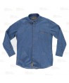 Camisa vaquera de manga larga con bolsillos   -Hombre-