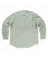 Camisa manga larga transpirable tipo safari color verde topo