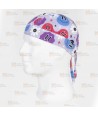 Bandana estampada con elásticos y cordones