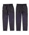 Pantalón sanitario unisex con tejido elástico y ajuste de cordón color negro