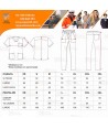 Conjunto sanitario unisex de casaca y pantalón con tejido elástico color azafata