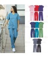 Conjunto sanitario económico de casaca y pantalón, elástico -Unisex-
