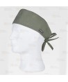 Gorro sanitario con ajuste de tiras color verde oliva