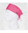 Gorro sanitario con ajuste de tiras color fucsia