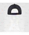 Gorra de alta visibilidad con cinta reflectante-fluorescente color negro y naranja flúor