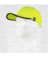 Gorra de alta visibilidad con cinta reflectante-fluorescente color amarillo flúor