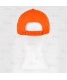 Gorra de alta visibilidad con cinta reflectante-fluorescente color naranja flúor
