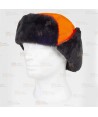 Gorro alta visibilidad con orejeras abatibles, forrado de pelo y acolchado
