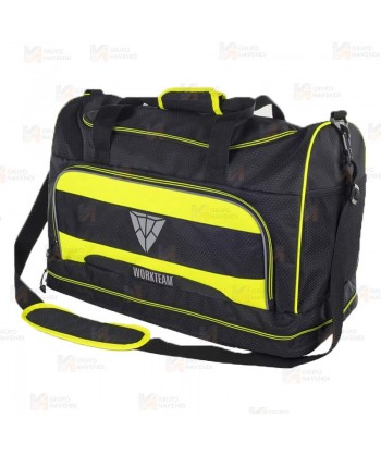 Bolsa para transporte de equipaciones (60 Litros) color negro/naranja flúor