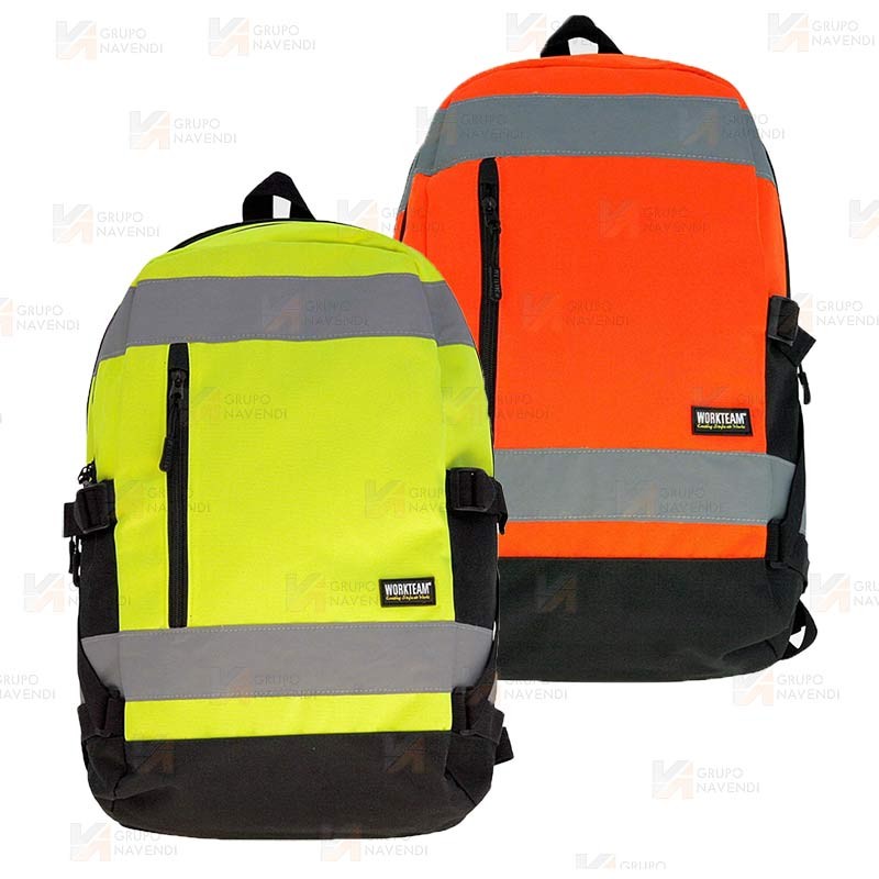 Mochila porta equipaciones en amarillo alta visibilidad  (25 Litros)