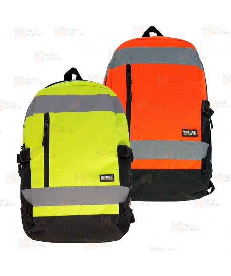 Mochila porta equipaciones en amarillo alta visibilidad  (25 Litros)