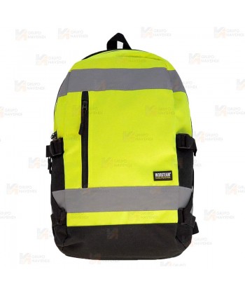 Mochila porta equipaciones en amarillo alta visibilidad  (25 Litros)