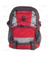 Mochila porta equipaciones en alta visibilidad de 20 litros color rojo y gris oscuro