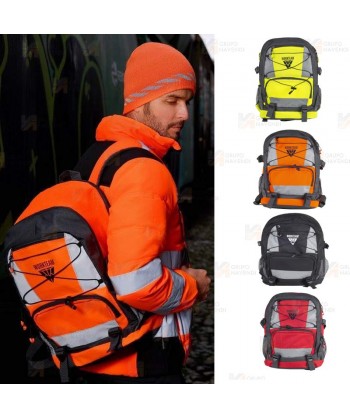 Mochila porta equipaciones en alta visibilidad de 20 litros