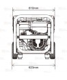 Generador trifásico a gasolina 4T (9.200W) homologado seguridad