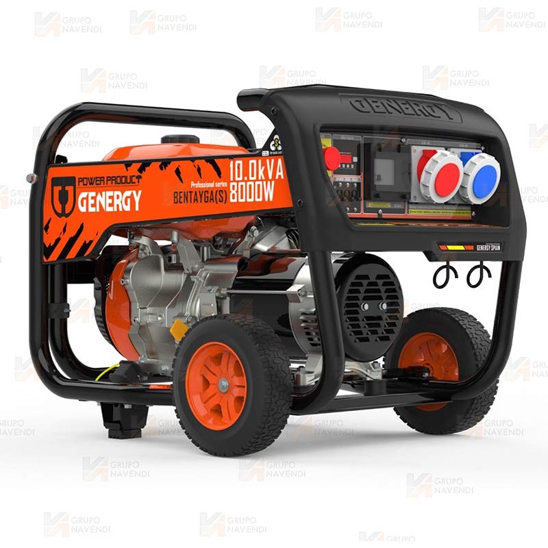 Generador trifásico a gasolina 4T (9.200W) homologado seguridad