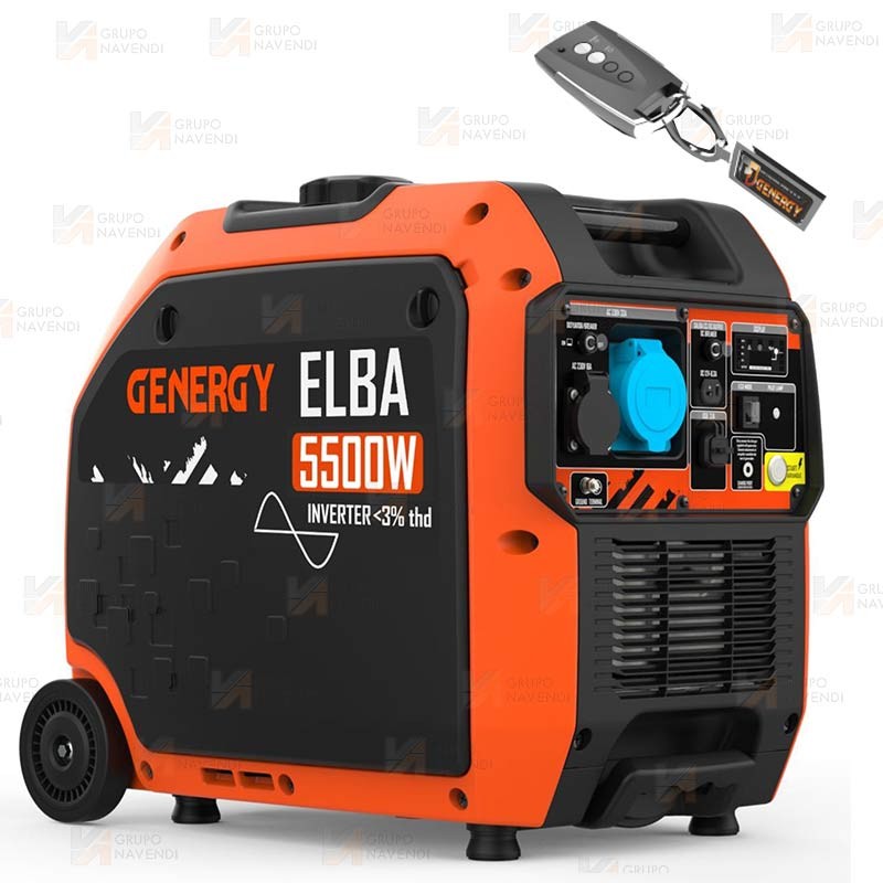 Generador Inverter insonorizado a gasolina de 5.500W con control remoto