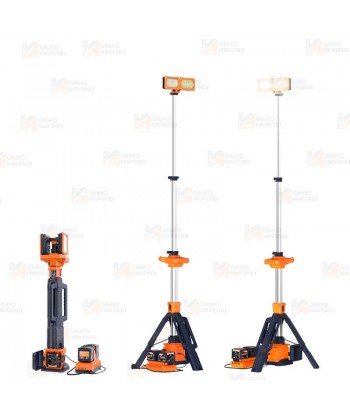 Torre telescópica portátil de iluminación led (12.000 lúmenes)