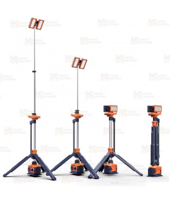 Torre telescópica portátil de iluminación led (14.000 lúmenes)