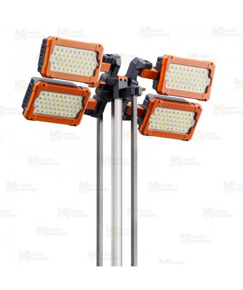 Torre telescópica portátil de iluminación led (33.000 lúmenes)