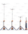 Torre telescópica portátil de iluminación esférica Cenit 300 (14.000 lúmenes)