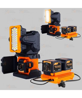 Foco de iluminación portátil led con control remoto Firefly-200RC (12.000 lúmenes)