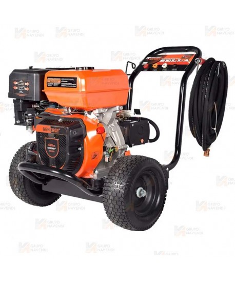 Hidrolimpiadora a gasolina de 420 cc a 275 Bar 900 lit/hora