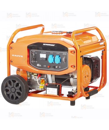 Generador eléctrico con motor a gasolina de 4 tiempos y 7.000W de potencia