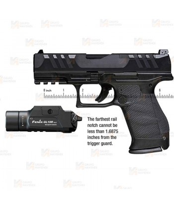 Linterna táctica para arma con 1200 lúmenes para policía