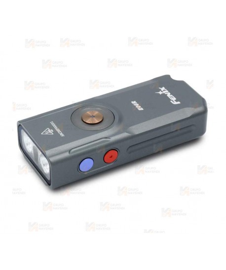 Linterna Fenix E06R de color gris con 700 lúmenes