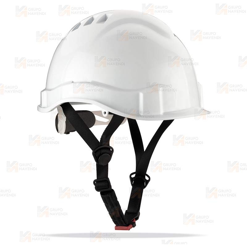Casco aislante para la industria eléctrica con cierre ruleta