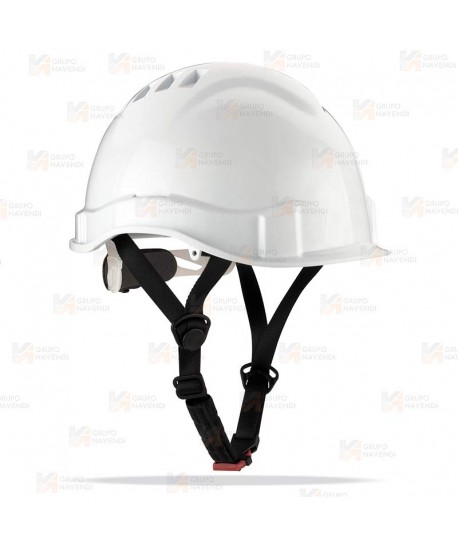 Casco aislante para la industria eléctrica con cierre ruleta