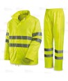 Traje de agua Alta Visibilidad con recubrimiento de poliuretano amarillo flúor