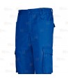 Pantalón económico multibolsillos de algodón 245 g color azulina